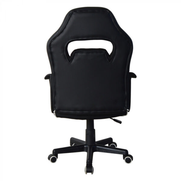 Silla de escritorio Thomas junior - silla de juego estilo racing - altura ajustable - negro blanco - VDD World ES