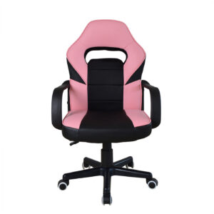 Silla de juego Thomas junior - silla de oficina estilo gaming - altura ajustable - rosa negro