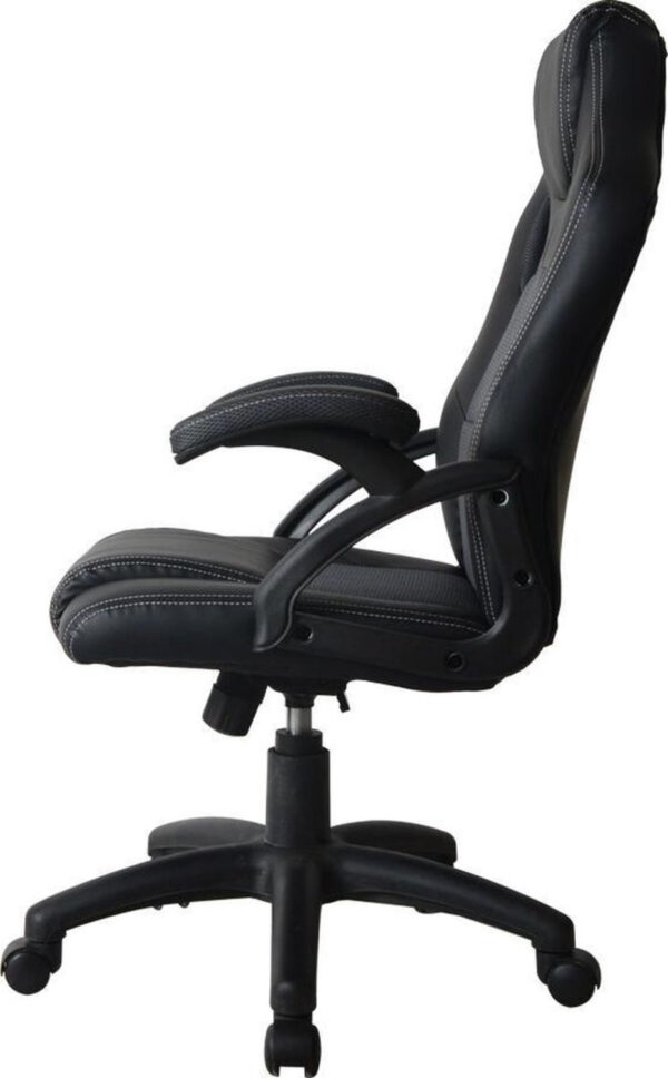 Silla de juego Wouter junior silla de escritorio - estilo de carreras - altura ajustable - negro - VDD World ES