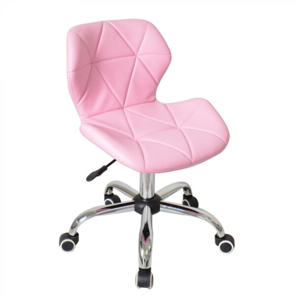 Silla de oficina diseño moderno - silla de dirección - altura ajustable - rosa - VDD World ES