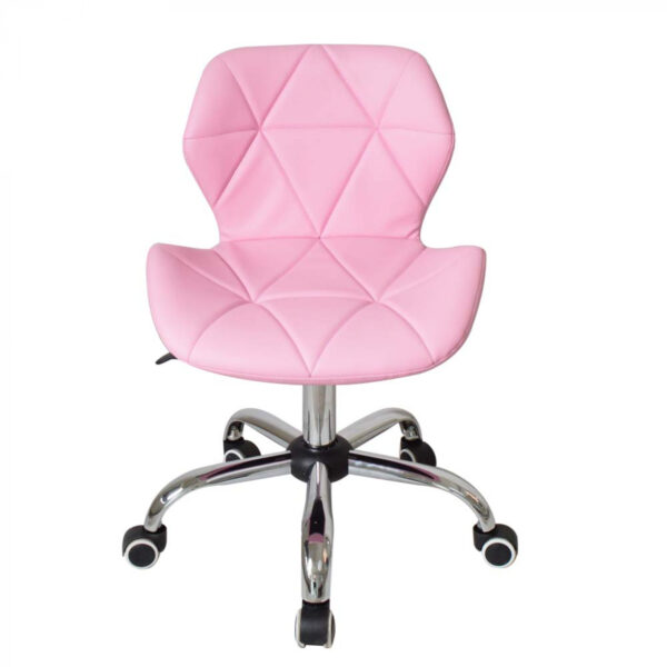 Silla de oficina diseño moderno - silla de dirección - altura ajustable - rosa - VDD World ES