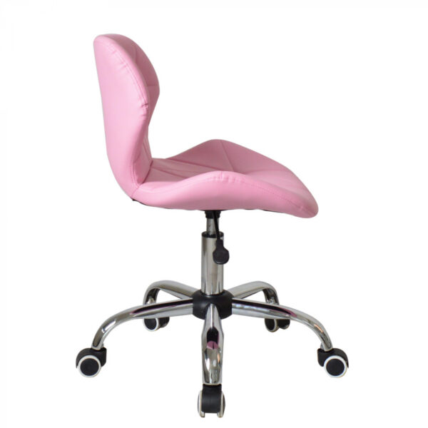 Silla de oficina diseño moderno - silla de dirección - altura ajustable - rosa - VDD World ES