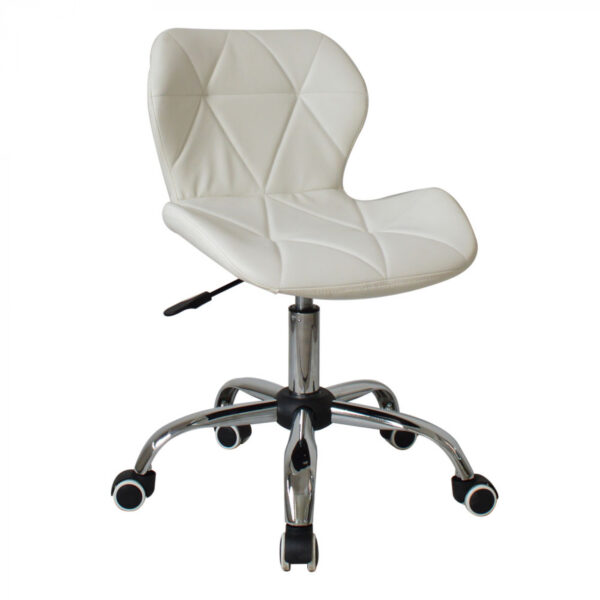 Silla de oficina diseño moderno - silla de dirección - altura ajustable - blanco - VDD World ES