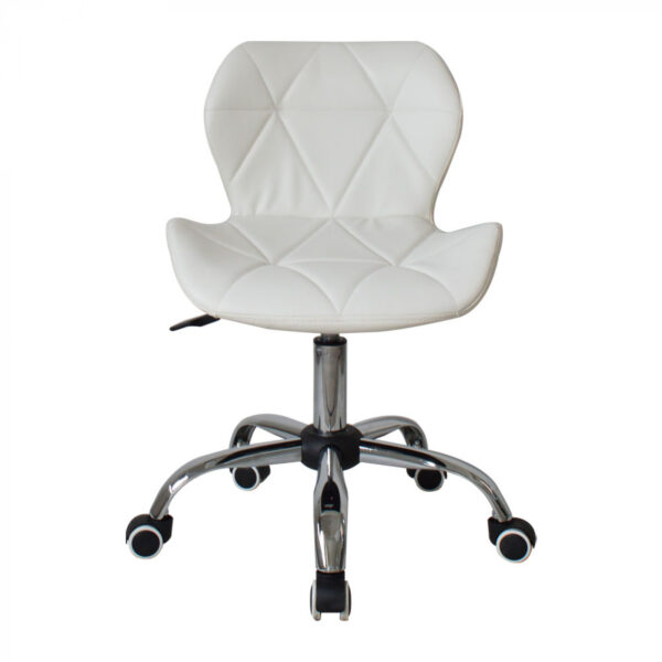 Silla de oficina diseño moderno - silla de dirección - altura ajustable - blanco - VDD World ES