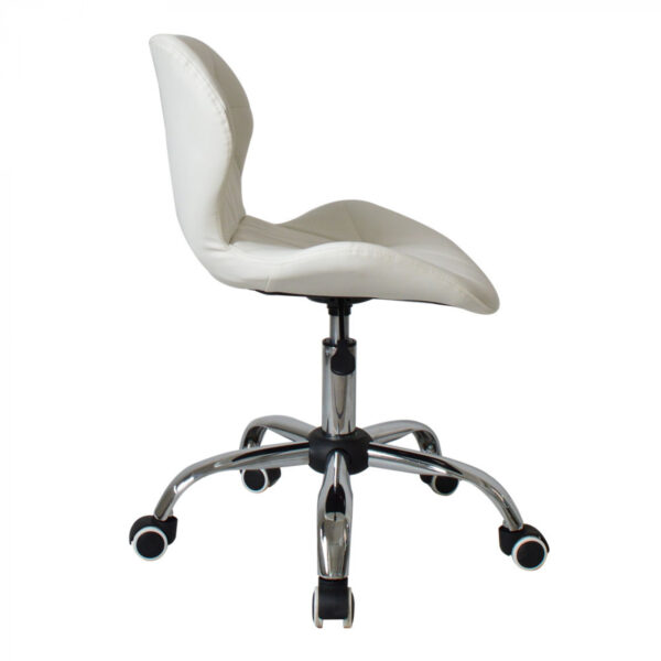 Silla de oficina diseño moderno - silla de dirección - altura ajustable - blanco - VDD World ES