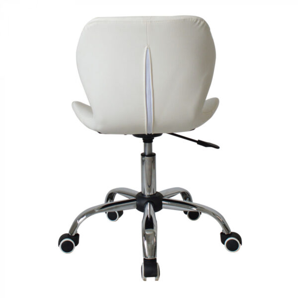 Silla de oficina diseño moderno - silla de dirección - altura ajustable - blanco - VDD World ES