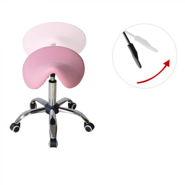 Taburete ergonómico - taburete de trabajo - taburete de peluquería - taburete - altura ajustable - VDD World ES