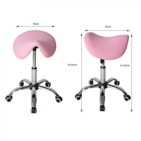 Taburete ergonómico - taburete de trabajo - taburete de peluquería - taburete - altura ajustable - VDD World ES