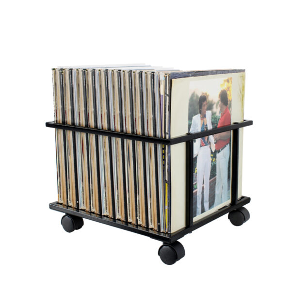 Caja con ruedas para almacenar discos de vinilo LP. - VDD World ES