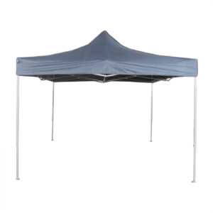 Carpa plegable 3x3, estructura acordeón, tela Oxford 420D negra con recubrimiento PVC. - VDD World ES