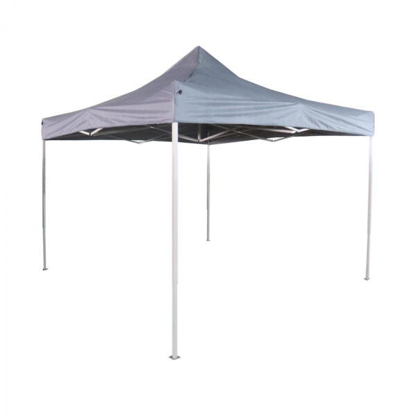 Carpa plegable 3x3, estructura resistente, tela Oxford 420D antracita con PVC. - VDD World ES