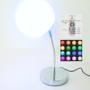 Lámpara de escritorio lámpara de mesa LED 16 colores RGB blanco control remoto