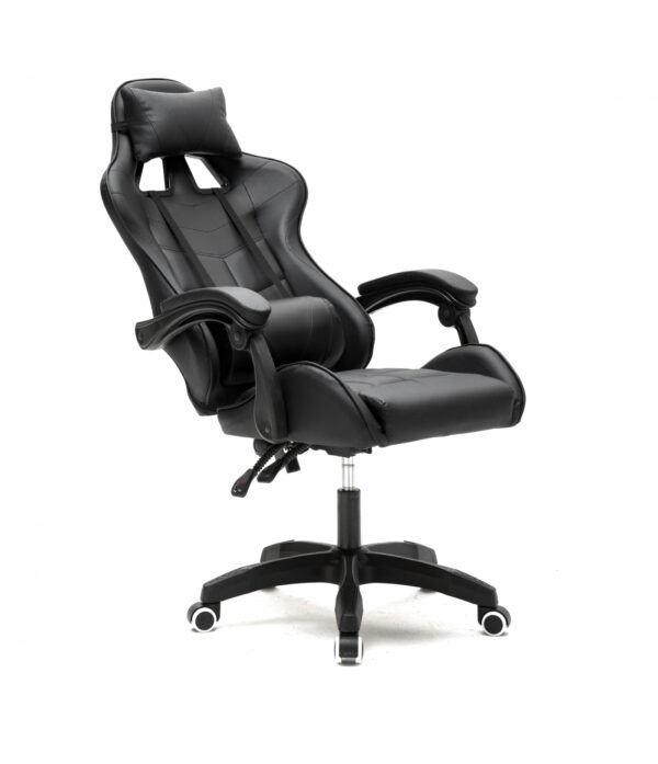 Silla de juego Cyclone para adolescentes - silla de escritorio - silla de juego de carreras - negro - VDD World ES