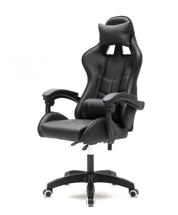 Silla de juego Cyclone para adolescentes - silla de escritorio - silla de juego de carreras - negro - VDD World ES