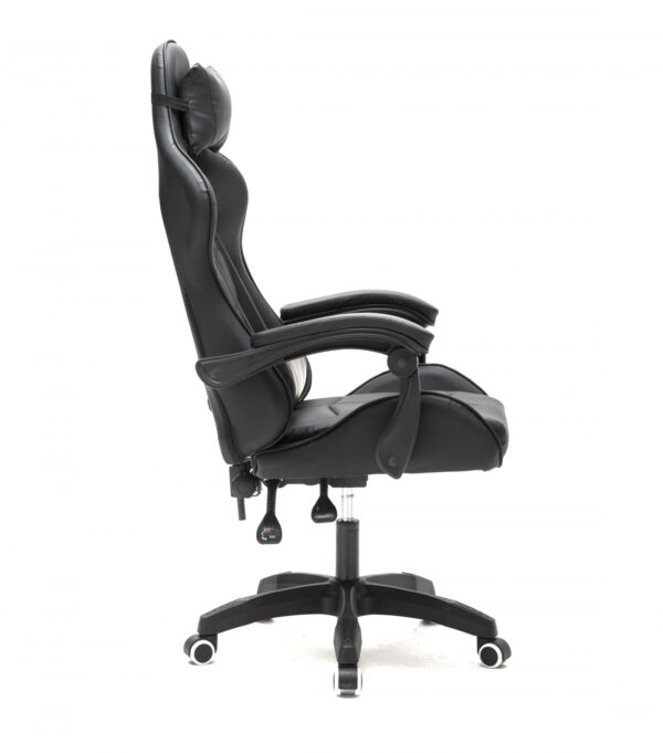 Silla de juego Cyclone para adolescentes - silla de escritorio - silla de juego de carreras - negro - VDD World ES