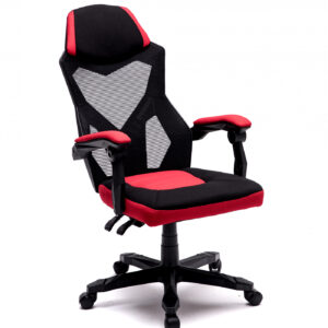 Silla de oficina Fresno - silla de juego - negro rojo