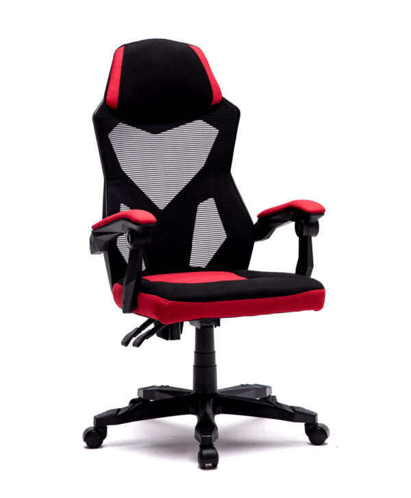 Silla de oficina Fresno - silla de juego - negro rojo - VDD World ES