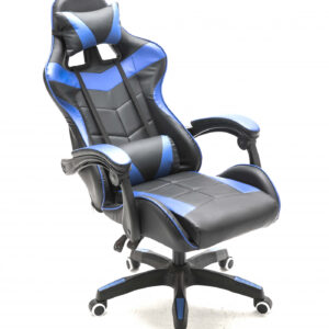 Silla de juego Cyclone para adolescentes-silla de escritorio-silla de juego de carreras-azul negro