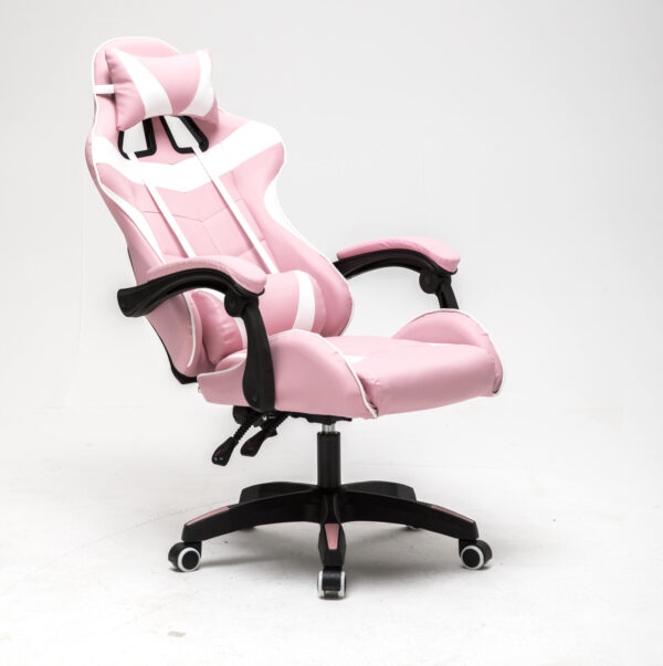 Silla de juego Cyclone adolescentes - silla de escritorio - silla de juego de carreras - rosa blanco - VDD World ES