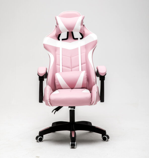 Silla de juego Cyclone adolescentes - silla de escritorio - silla de juego de carreras - rosa blanco - VDD World ES