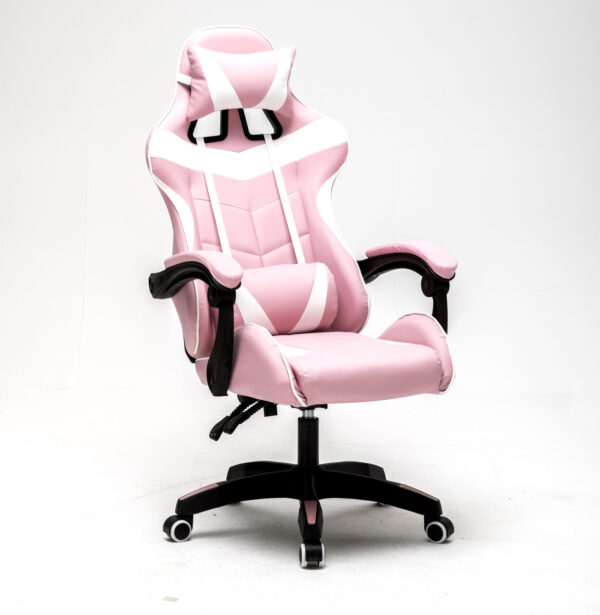 Silla de juego Cyclone adolescentes - silla de escritorio - silla de juego de carreras - rosa blanco - VDD World ES