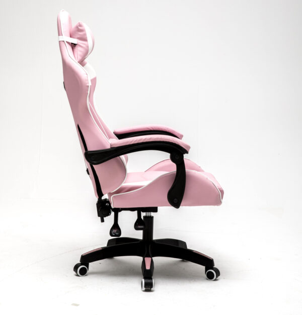 Silla de juego Cyclone adolescentes - silla de escritorio - silla de juego de carreras - rosa blanco - VDD World ES