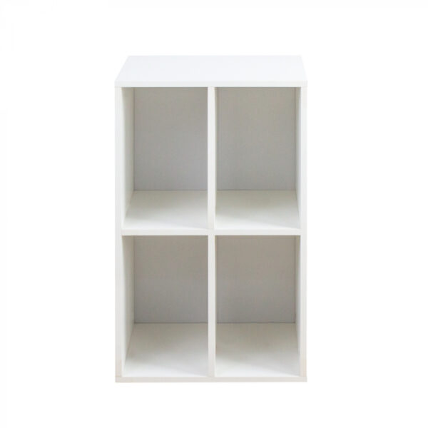 Estante de vinilos LP - almacenar discos LP - mueble para tocadiscos - blanco - VDD World ES