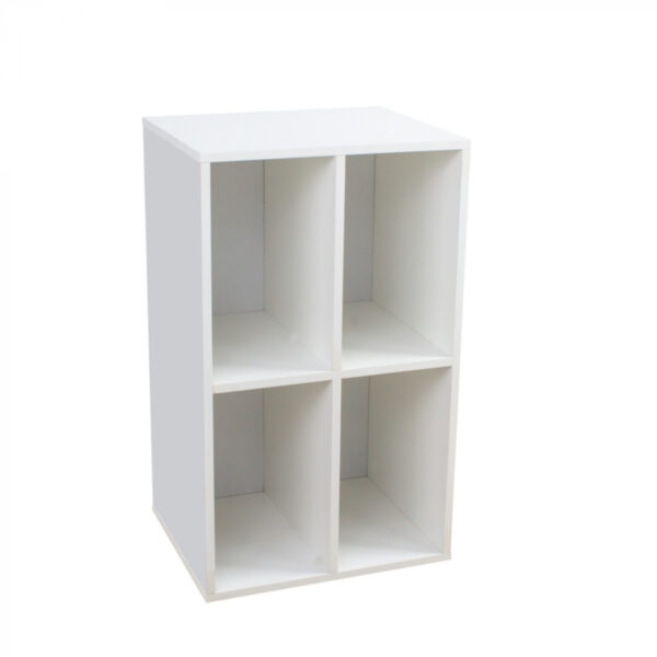 Estante de vinilos LP - almacenar discos LP - mueble para tocadiscos - blanco - VDD World ES