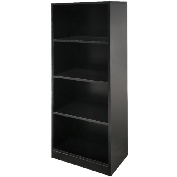 Estantería Vakkie 4 compartimentos abiertos - estantería de pared - negro - 130 cm de alto - VDD World ES