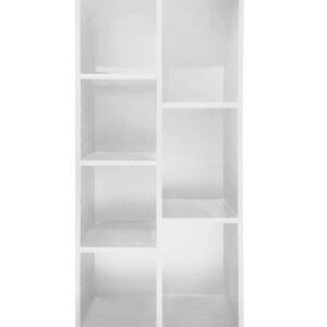 Estantería - estantería abierta - armario de pared - 130 cm de alto - blanco