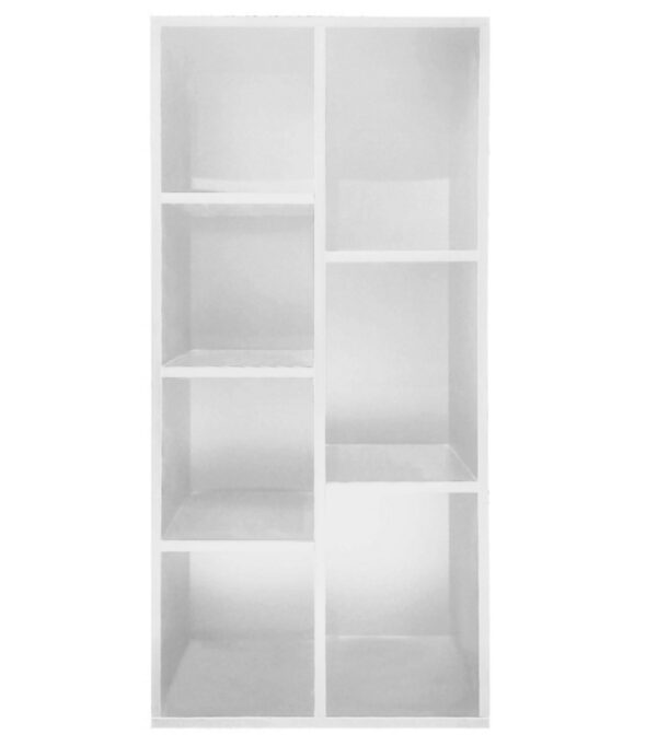 Estantería - estantería abierta - armario de pared - 130 cm de alto - blanco - VDD World ES