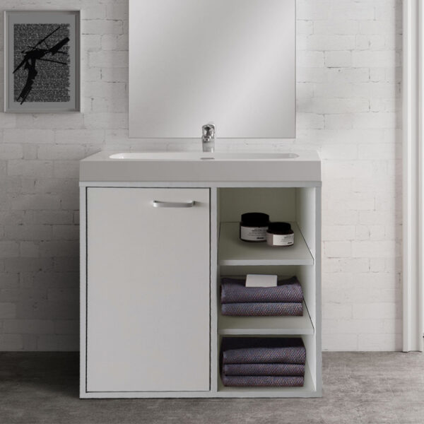 Gabinete de lavabo - mueble de baño - blanco - VDD World ES