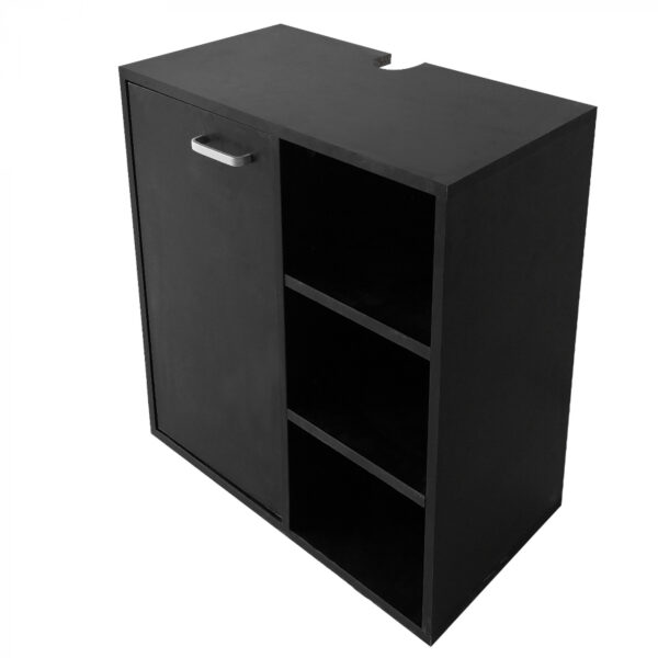 Gabinete de lavabo - mueble de baño - negro - VDD World ES