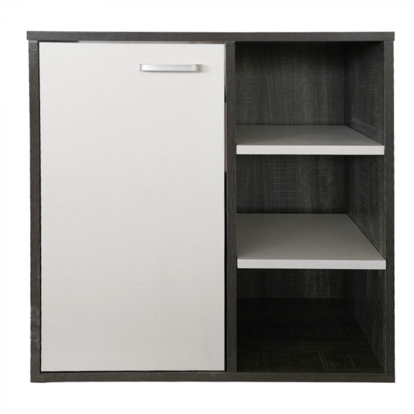 Gabinete de lavabo - mueble de baño - gris con blanco - VDD World ES