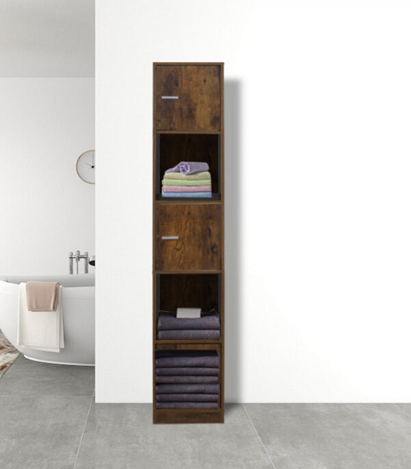 Armario columna baño - armario de almacenamiento baño dormitorio o pasillo - 180 cm de alto - VDD World ES