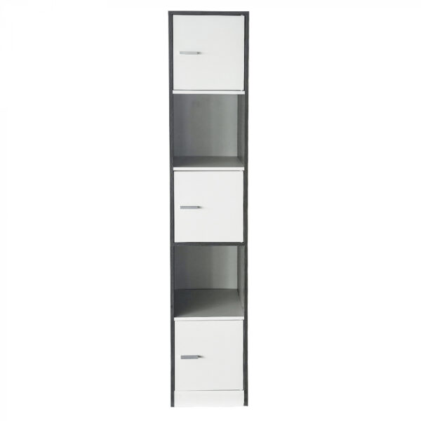 Armario columna baño-armario de almacenamiento baño dormitorio o pasillo-180 cm de alto-color gris - VDD World ES