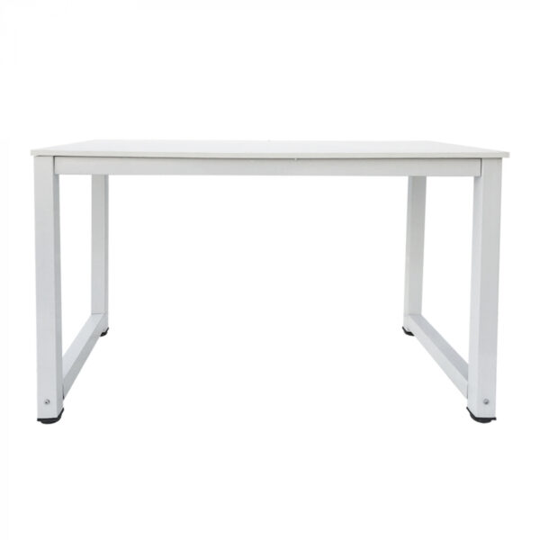 Escritorio - mesa de computadora - mesa de cocina - metal madera - 120 cm x 60 cm - blanco - VDD World ES