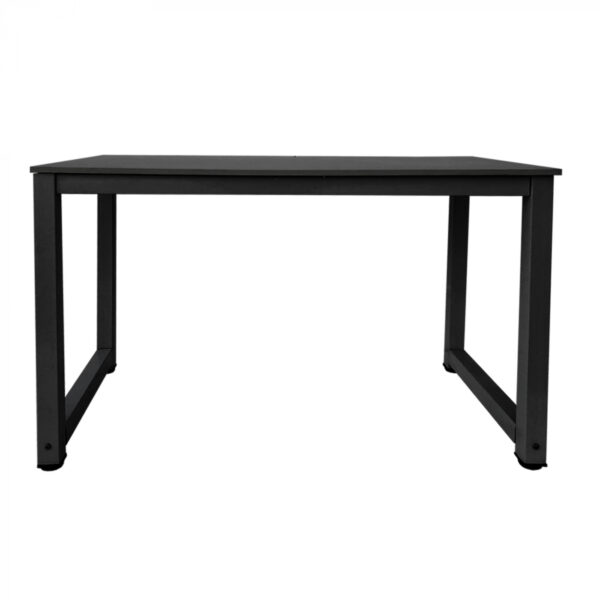 Mesa de escritorio computadora - mesa de cocina - metal madera - 120 cm x 60 cm - negro - VDD World ES