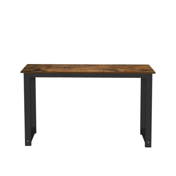 Escritorio - mesa de computadora - mesa de cocina - metal madera - 120 cm x 60 cm - negro - VDD World ES