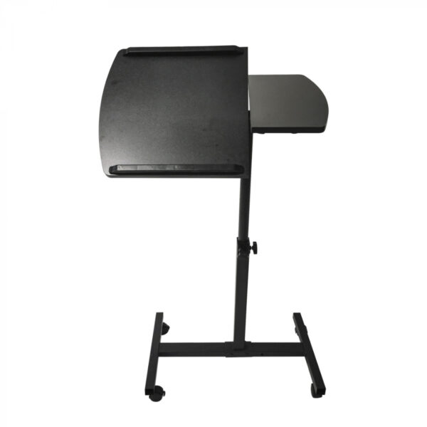 Mesa para portátil soporte para laptop-mesa auxiliar mesa de cama-con ruedas-altura ajustable-negro - VDD World ES