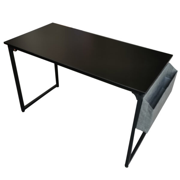 Mesa de escritorio Stoer, portátil, industrial vintage, 120 cm, negro. - VDD World ES