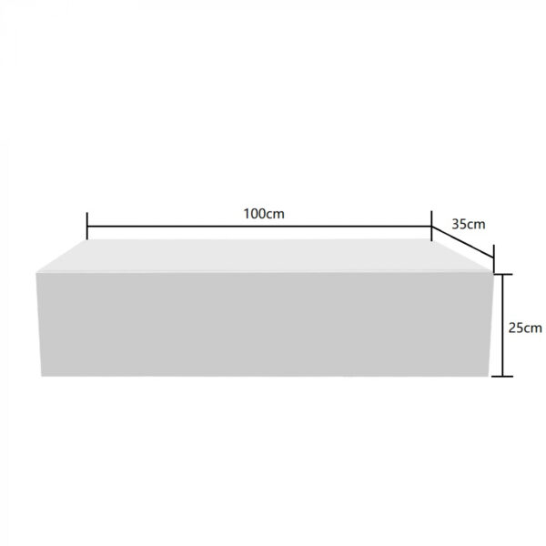 Aparador flotante - armario colgante - con cajón - 100 cm de ancho - blanco - VDD World ES