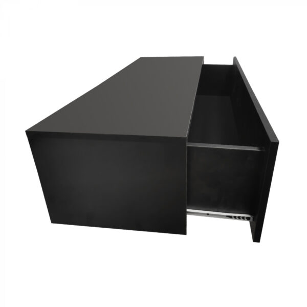 Aparador flotante - mueble colgante - 100 cm de ancho - negro - VDD World ES