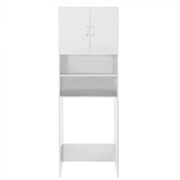 Armario para lavadora secadora - mueble de conversión lavadora secadora - 190 cm de alto - blanco - VDD World ES