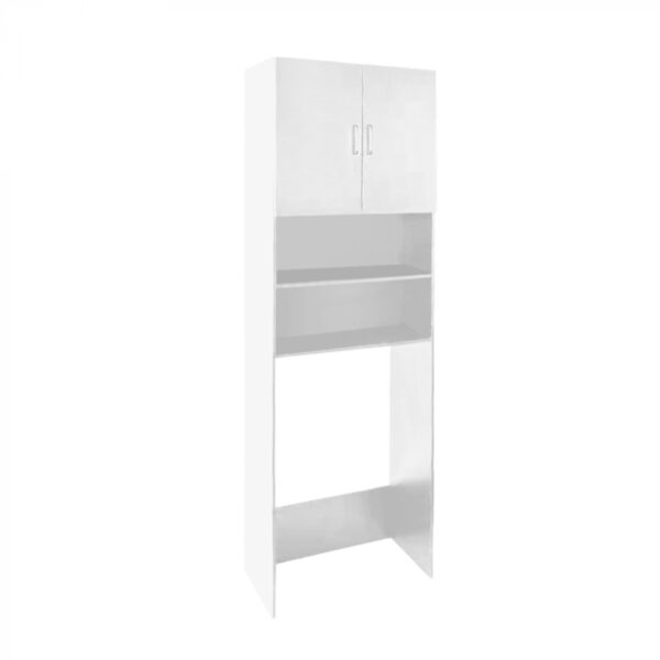 Armario para lavadora secadora - mueble de conversión lavadora secadora - 190 cm de alto - blanco - VDD World ES