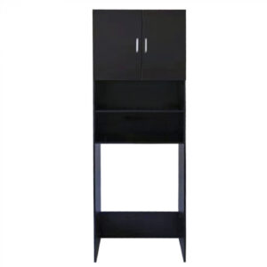 Mueble de conversión para lavadora y secadora 190 cm negro