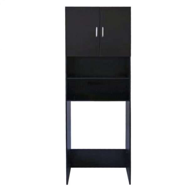 Mueble de conversión para lavadora y secadora 190 cm negro - VDD World ES