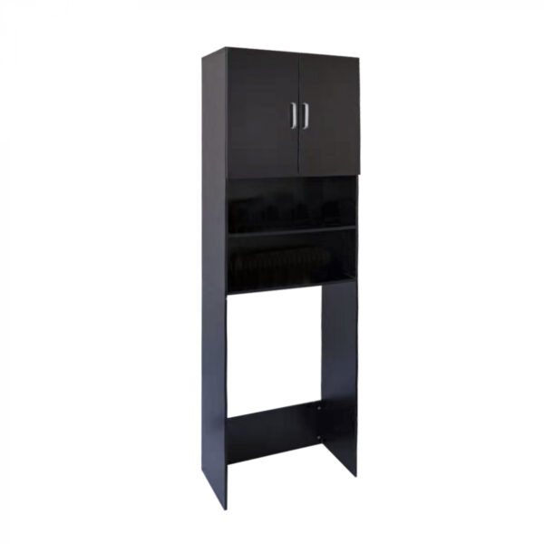 Mueble de conversión para lavadora y secadora 190 cm negro - VDD World ES