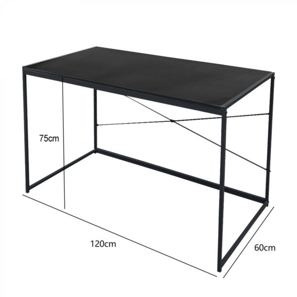 Mesa de escritorio Stoer-mesa para portátil-mesa de computadora-diseño industrial-120 x 60 cm - VDD World ES