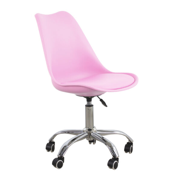 Silla de oficina rosa - altura ajustable - VDD World ES